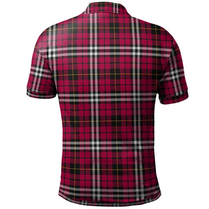 Scottish Little Clan Tartan Polo Shirt Back Side Tartan Plaid
