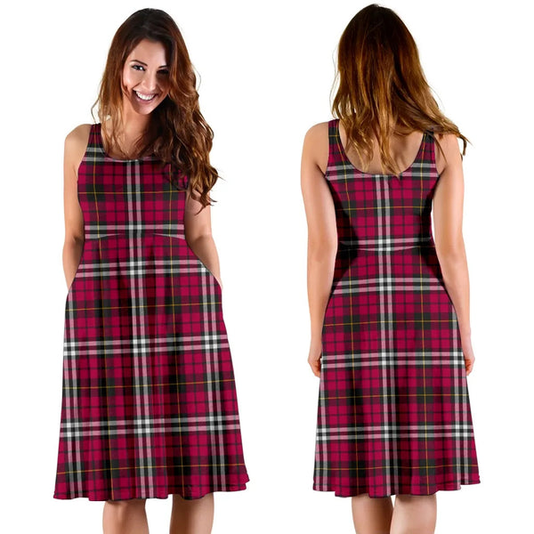 Scottish Little Clan Tartan Women Midi Dress