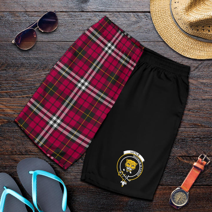 Scottish Little (New) Clan Crest Tartan Half of Me Men's Shorts