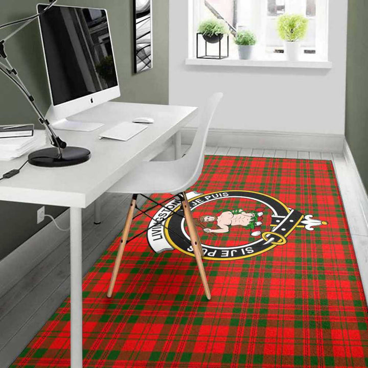 Scottish Livingstone Clan Crest Tartan Area Rug Tartan Plaid 4