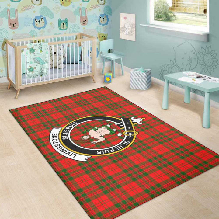 Scottish Livingstone Clan Crest Tartan Area Rug Tartan Plaid 5