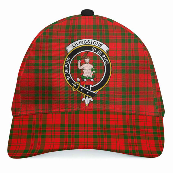 Scottish Livingstone Clan Crest Tartan Cap Tartan Plaid 1