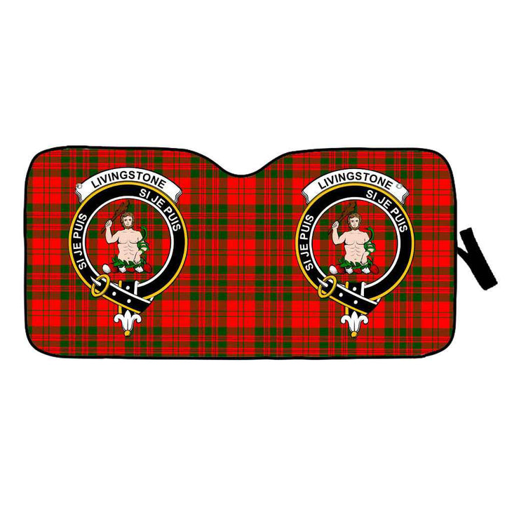 Scottish Livingstone Clan Crest Tartan Car Windshield Sun Shade Tartan Plaid 1