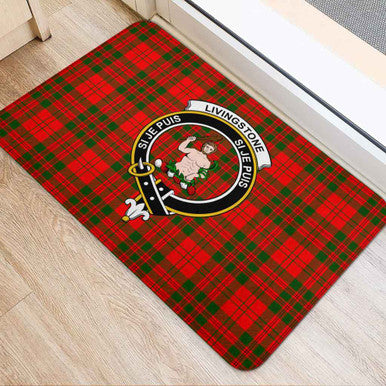 Scottish Livingstone Clan Crest Tartan Door Mat Tartan Plaid 2
