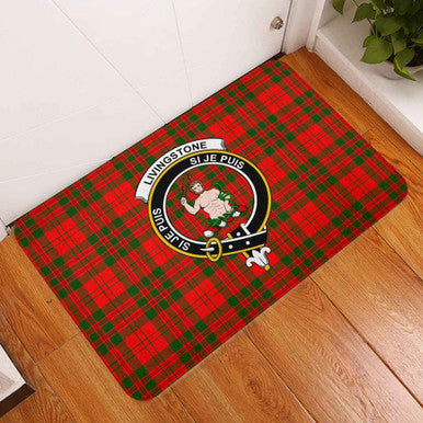 Scottish Livingstone Clan Crest Tartan Door Mat Tartan Plaid 3