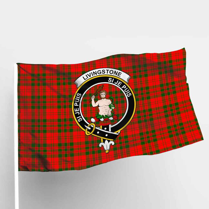 Scottish Livingstone Clan Crest Tartan Flag Parade Tartan Plaid 1