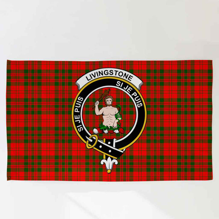 Scottish Livingstone Clan Crest Tartan Flag Parade Tartan Plaid 3
