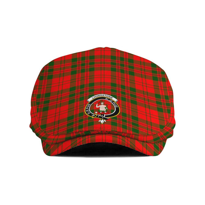 Scottish Livingstone Clan Crest Tartan Flat Cap Tartan Plaid 1