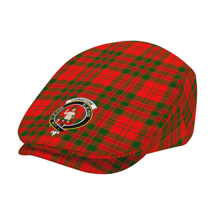 Scottish Livingstone Clan Crest Tartan Flat Cap Tartan Plaid 2