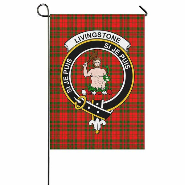 Scottish Livingstone Clan Crest Tartan Garden Flag Tartan Plaid 1