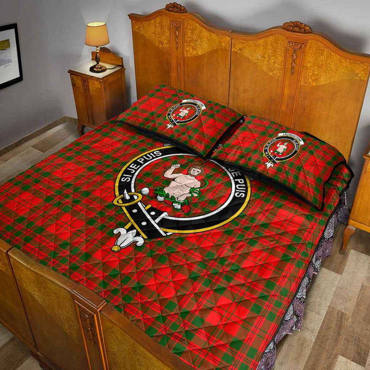 Scottish Livingstone Clan Crest Tartan Quilt Bed Set Tartan Plaid 5