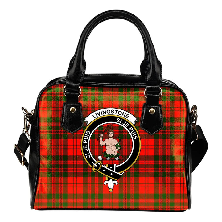 Scottish Livingstone Modern Clan Crest Tartan Shoulder Handbag Tartan Plaid 1