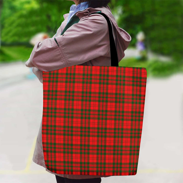 Scottish Livingstone Modern Clan Tartan Canvas Bag With Shoulder Strap Tartan Plaid 2