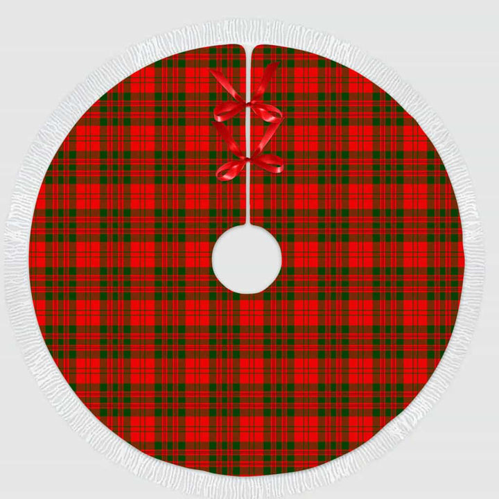 Scottish Livingstone Modern Clan Tartan Christmas Tree Skirt Tassels 1 Tartan Plaid