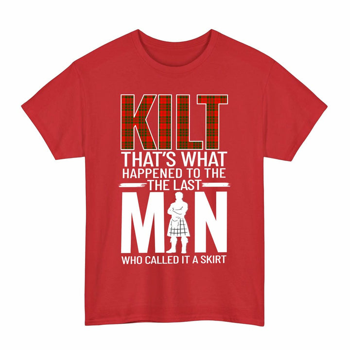 Scottish Livingstone Modern Clan Tartan Funny Scotland Kilt T-Shirt Tartan Plaid Red Color