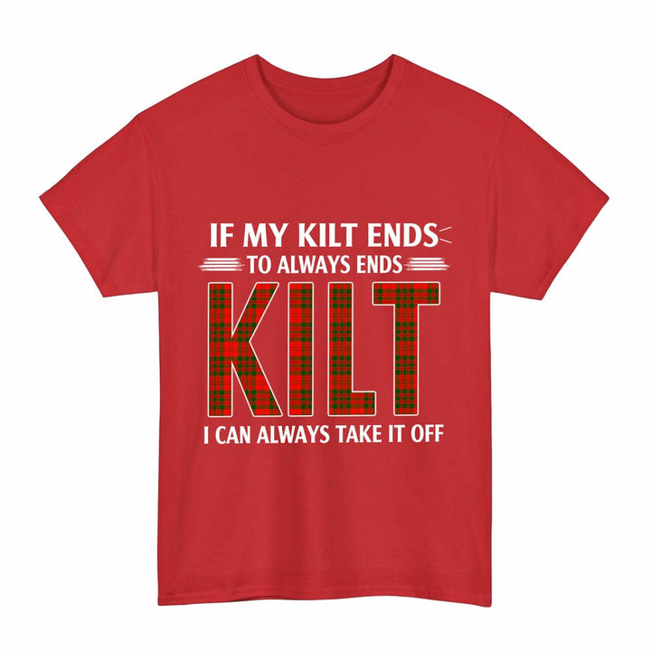 Scottish Livingstone Modern Clan Tartan Kilt Pride T-Shirt Tartan Plaid Red Color