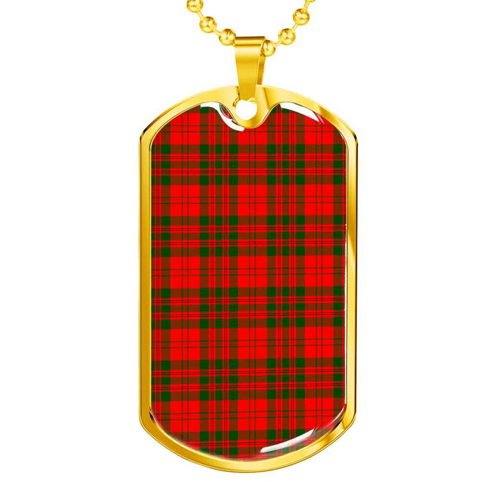 Scottish Livingstone Modern Clan Tartan Military Dog Tag Necklace Tartan Plaid 2