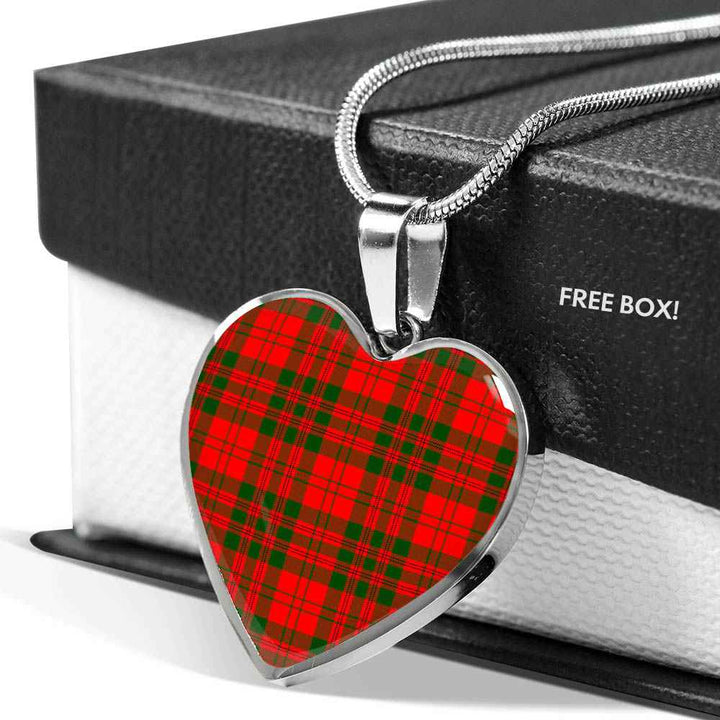 Scottish Livingstone Modern Clan Tartan Necklace Heart Tartan Plaid 5