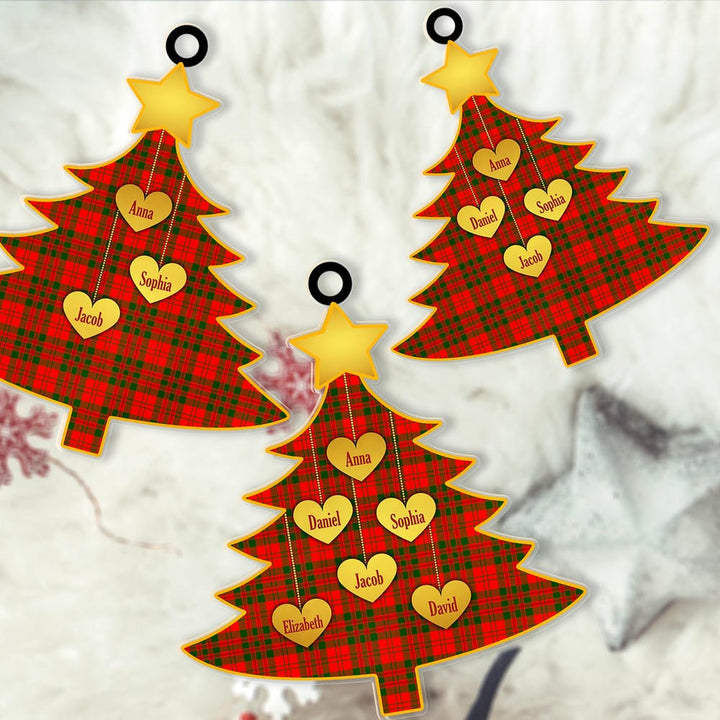 Scottish Livingstone Modern Clan Tartan Ornament Custom Family Christmas Tree Tartan Plaid 2