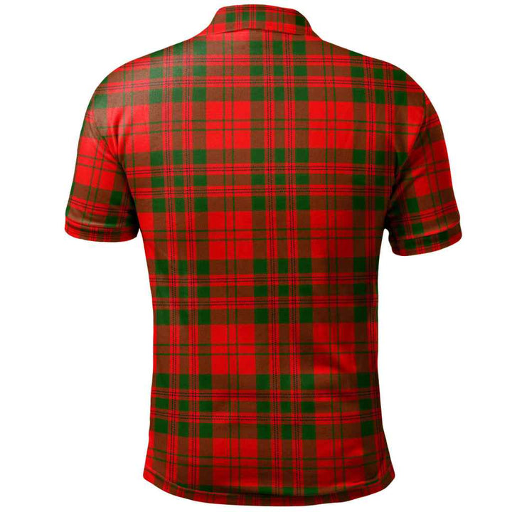 Scottish Livingstone Modern Clan Tartan Polo Shirt Back Side Tartan Plaid