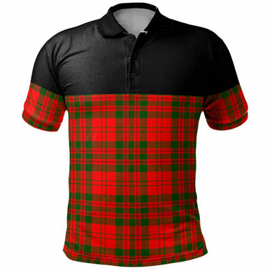 Scottish Livingstone Modern Clan Tartan Polo Shirt - Horizontal Style Front Side Tartan Plaid