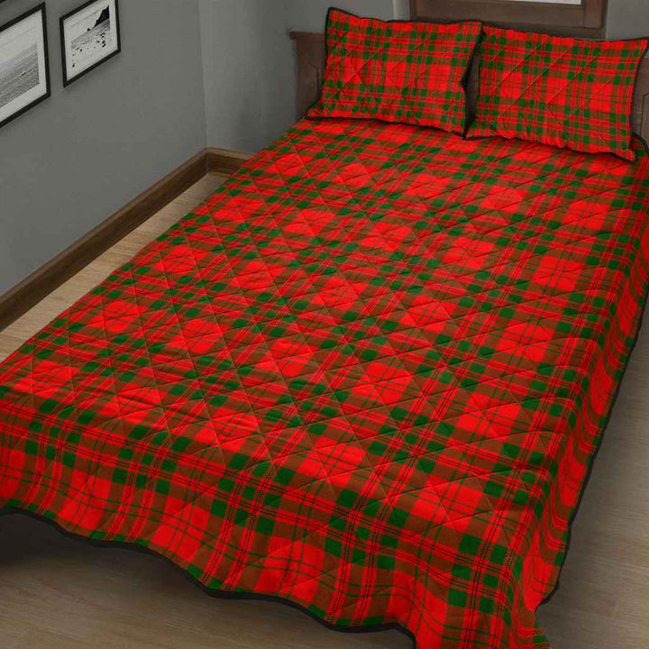 Scottish Livingstone Modern Clan Tartan Quilt Bed Set Tartan Plaid 3