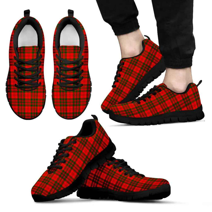 Scottish Livingstone Modern Clan Tartan Sneakers Black Sole Tartan Plaid
