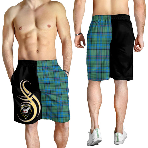 Scottish Lockhart Clan Crest Tartan Believe in Me Men's Shorts
