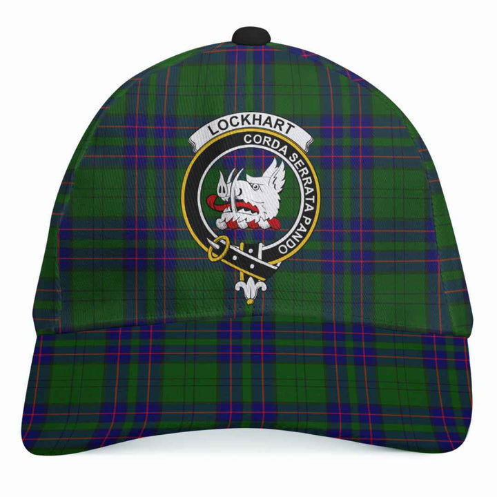 Scottish Lockhart Clan Crest Tartan Cap Tartan Plaid 1