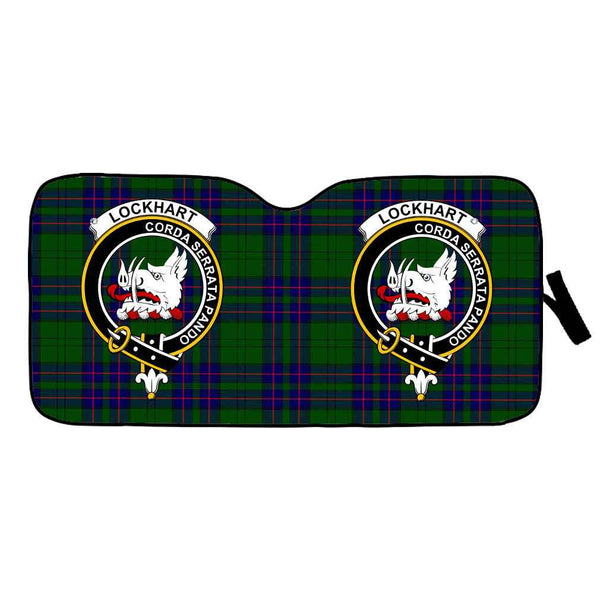 Scottish Lockhart Clan Crest Tartan Car Windshield Sun Shade Tartan Plaid 1