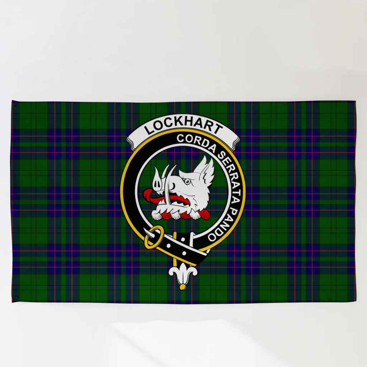 Scottish Lockhart Clan Crest Tartan Flag Parade Tartan Plaid 3