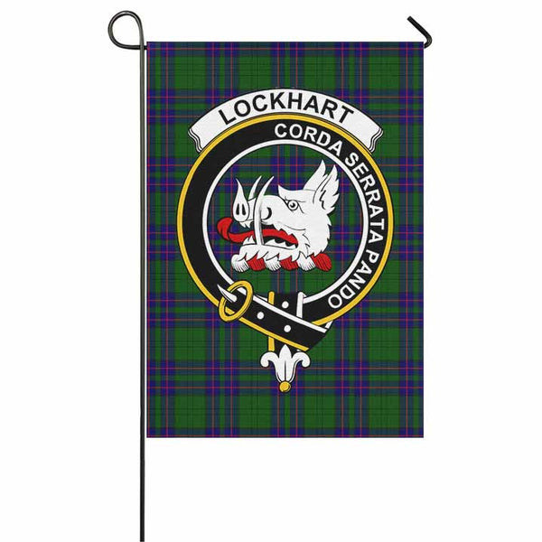 Scottish Lockhart Clan Crest Tartan Garden Flag Tartan Plaid 1