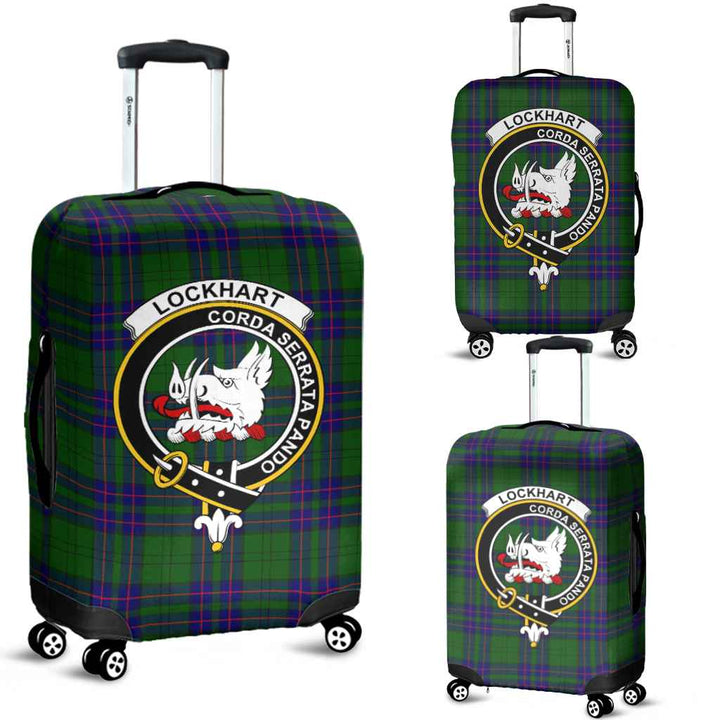 Scottish Lockhart Clan Crest Tartan Luggage Cover Tartan Plaid 1