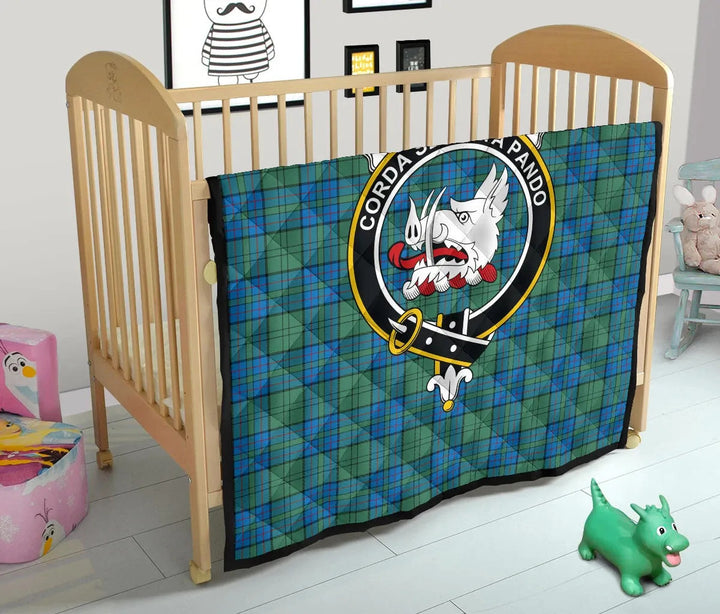 Scottish Lockhart Clan Crest Tartan Quilt Tartan Plaid 13