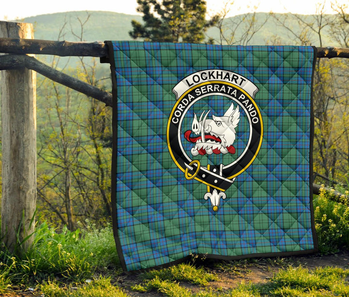 Scottish Lockhart Clan Crest Tartan Quilt Tartan Plaid 6