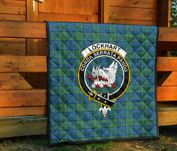 Scottish Lockhart Clan Crest Tartan Quilt Tartan Plaid 7