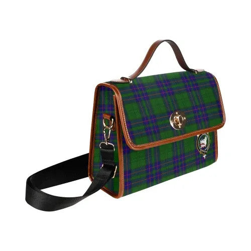 Scottish Lockhart Clan Crest Tartan Waterproof Canvas Bag Tartan Plaid 3