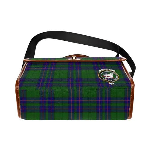 Scottish Lockhart Clan Crest Tartan Waterproof Canvas Bag Tartan Plaid 5