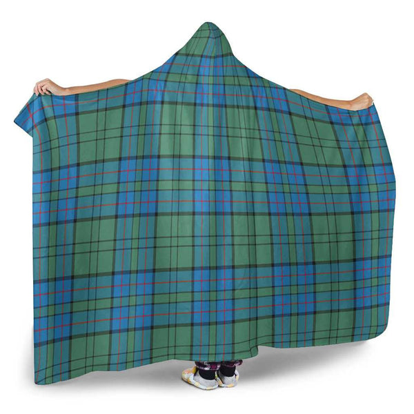 Scottish Lockhart Clan Tartan Hooded Blanket Tartan Plaid 2