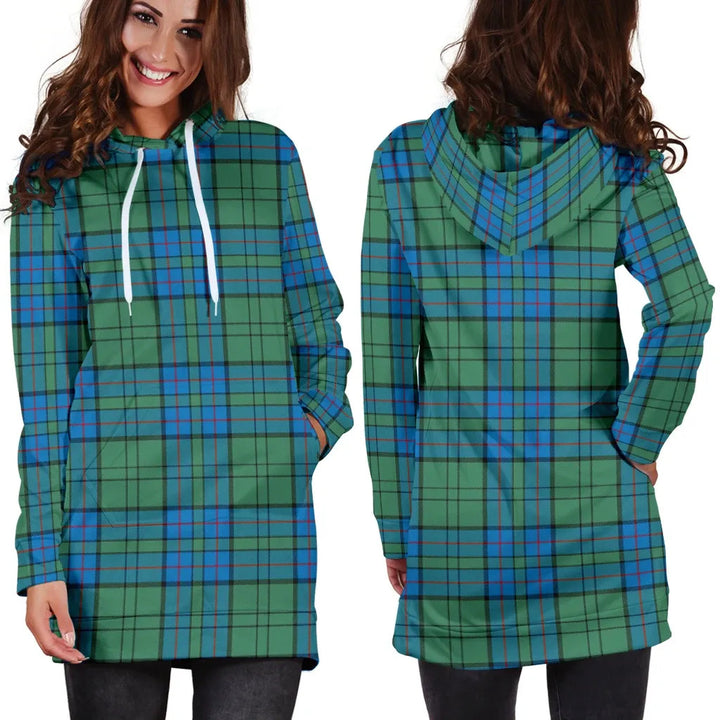 Scottish Lockhart Clan Tartan Hoodie Dress