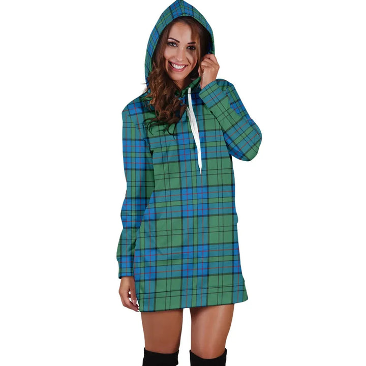Scottish Lockhart Clan Tartan Hoodie Dress