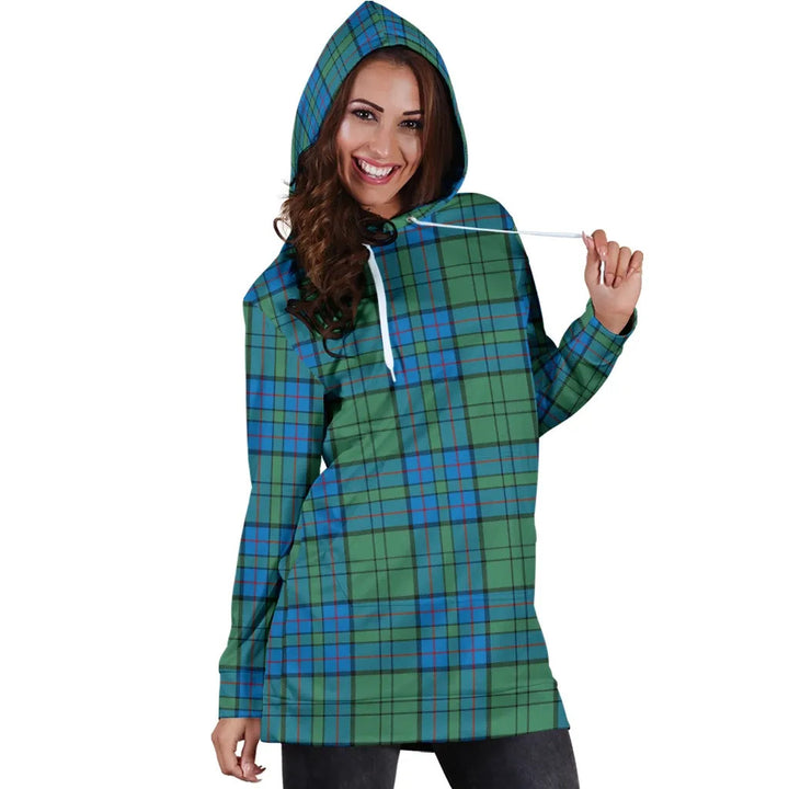 Scottish Lockhart Clan Tartan Hoodie Dress