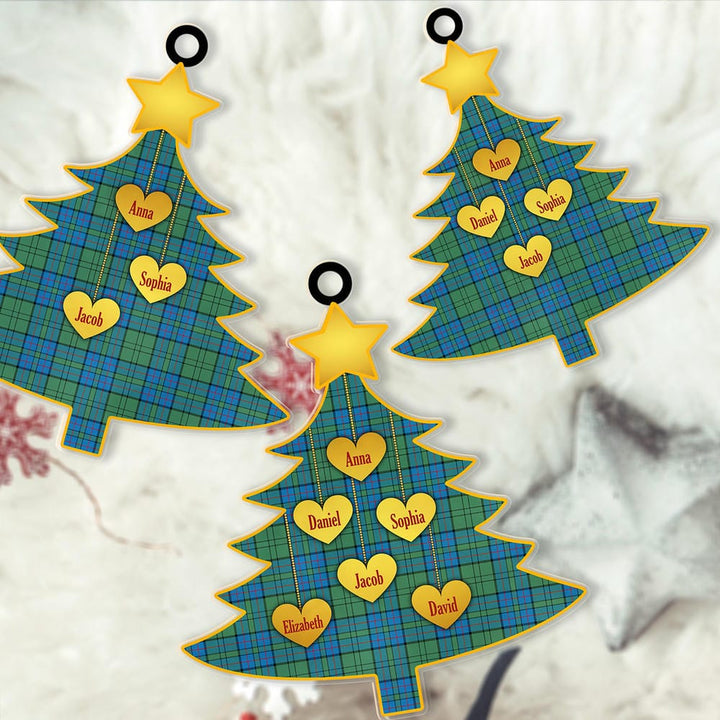 Scottish Lockhart Clan Tartan Ornament Custom Family Christmas Tree Tartan Plaid 2