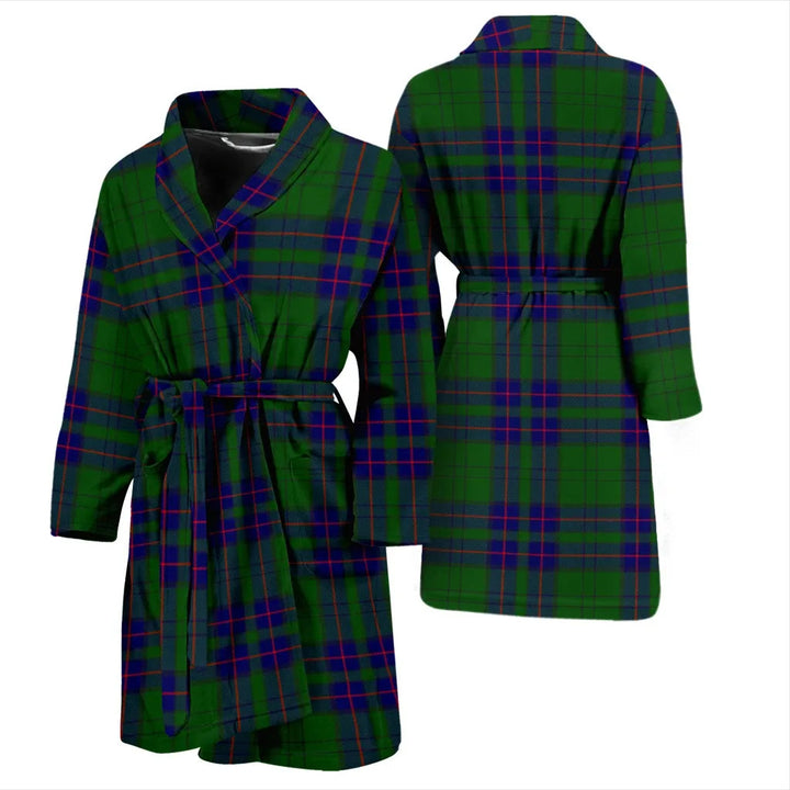 Scottish Lockhart Modern Clan Tartan Bathrobe 3