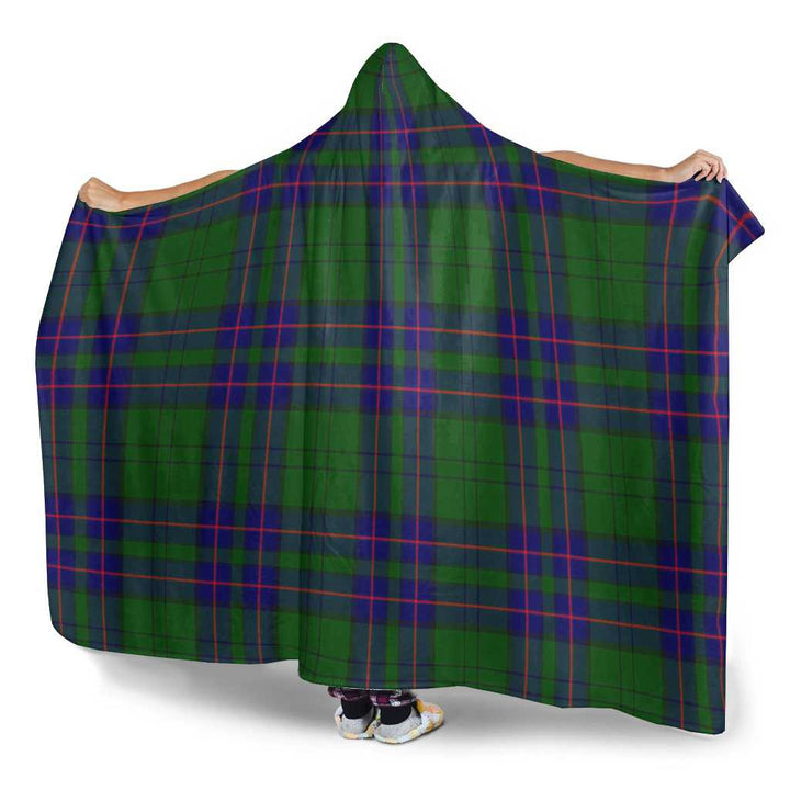 Scottish Lockhart Modern Clan Tartan Hooded Blanket Tartan Plaid 3