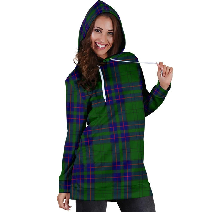 Scottish Lockhart Modern Clan Tartan Hoodie Dress