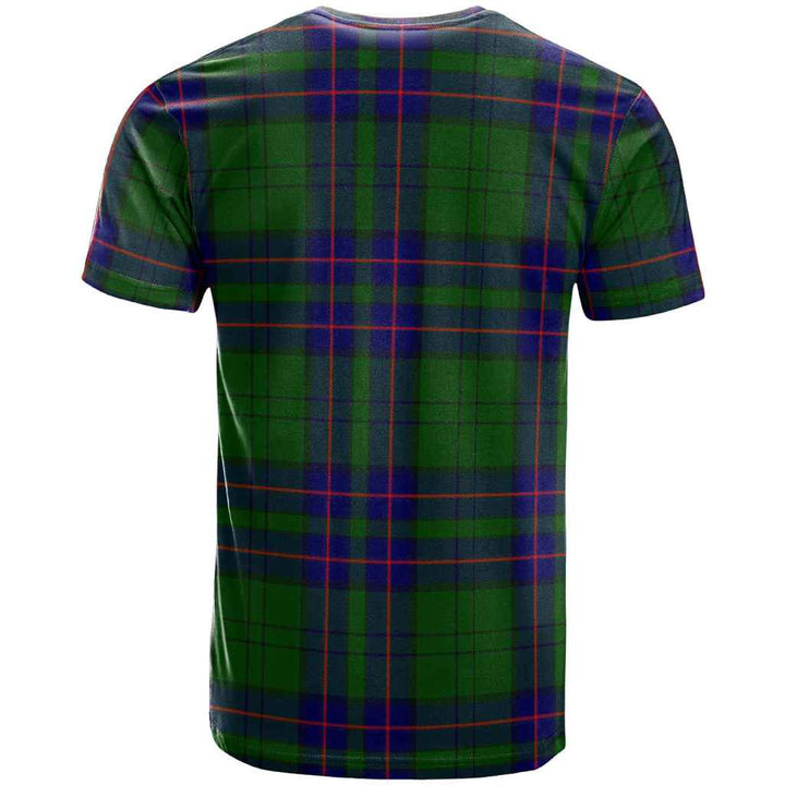 Scottish Lockhart Modern Clan Tartan T-Shirt Back Side Tartan Plaid