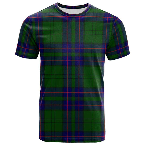 Scottish Lockhart Modern Clan Tartan T-Shirt Front Side Tartan Plaid