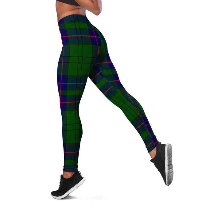 Scottish Lockhart Modern Clan Tartan Women Leggings Tartan Plaid 2