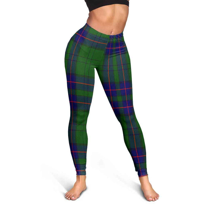 Scottish Lockhart Modern Clan Tartan Women Leggings Tartan Plaid 3